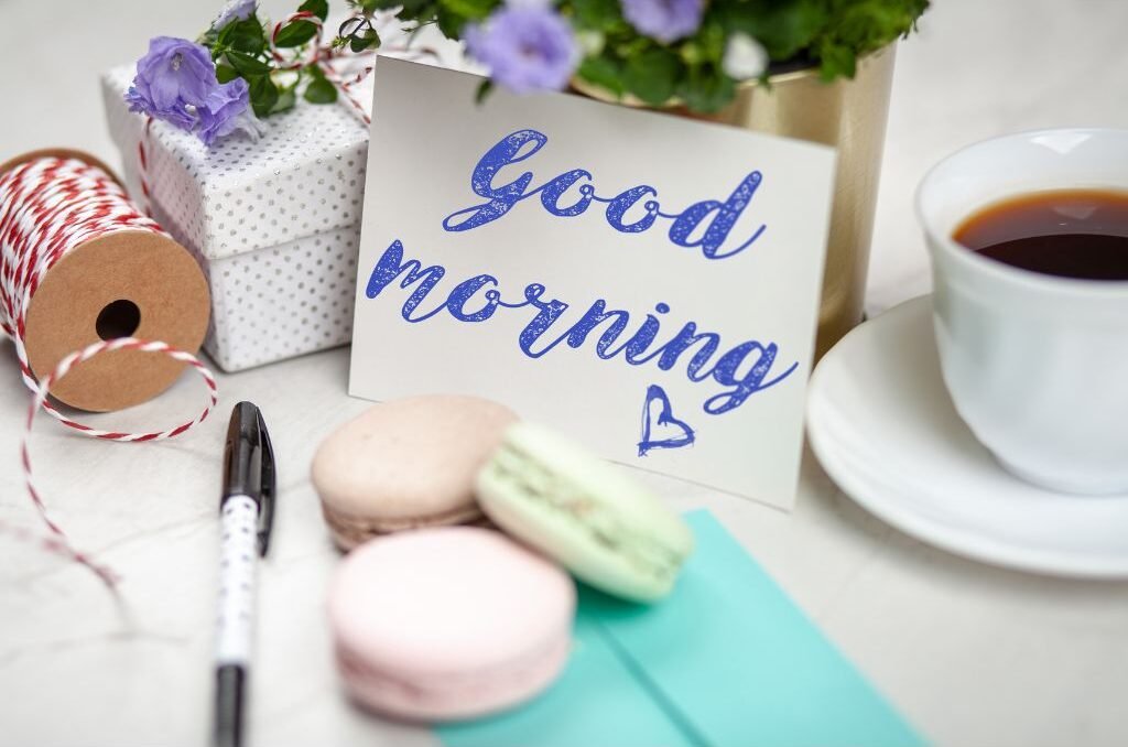 30+ Beautiful Good Morning | High Resolution Images 2025 13 Good Morning with Tea and Treats