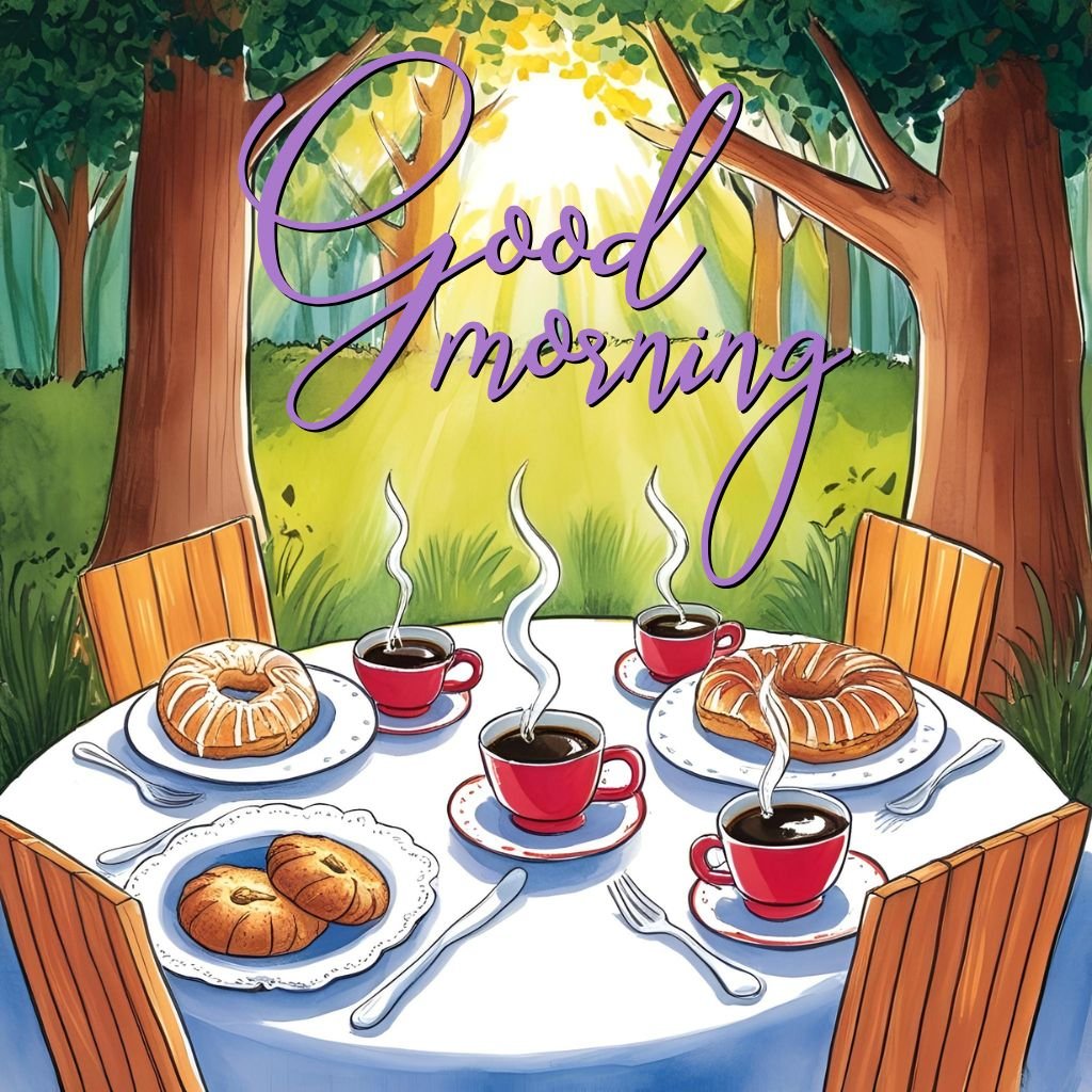 30+ Beautiful Good Morning | High Resolution Images 2025 4 Good Morning Breakfast in the Park
